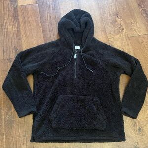 PINK by Victoria’s Secret hooded half zip Sherpa sz medium